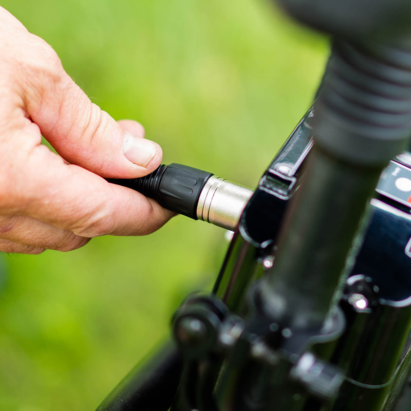 E-Bike laden in Unterkunft